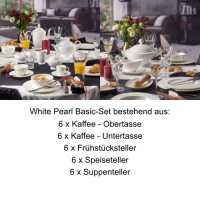 Villeroy & Boch, White Pearl, Basic-Set 6 Pers.