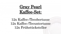 Villeroy & Boch, Gray Pearl, Kaffee-Set, 12 Personen