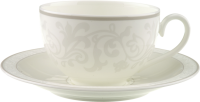 Villeroy & Boch, Gray Pearl, breakfast cup and saucer, 2 pcs.