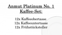 Villeroy & Boch, Anmut Platinum No.1, Kaffee-Set 12 Pers.