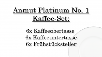 Villeroy & Boch, Anmut Platinum No.1, Kaffee-Set 6 Pers.