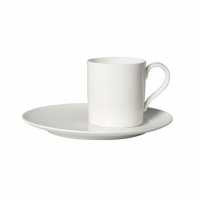 Villeroy & Boch, Metrochic Blanc, coffee cup and saucer 2pcs.