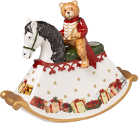 Villeroy & Boch,  Christmas Toys, Porcelain candlestick in rocking horse optics