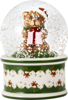 Villeroy & Boch, Christmas Toys, Small Snow Globe, Bear