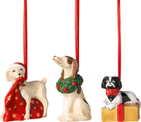 Villeroy & Boch, Nostalgic Ornaments, dogs, 3 pieces