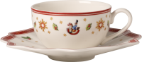 Villeroy & Boch, Toy's Delight, Kaffee-/Teetasse mit Untertasse, weiss, 2 tlg., 0,20l