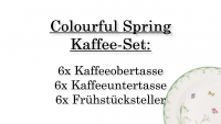 Villeroy & Boch, Colourful Spring, Kaffee-Set 6 Pers.