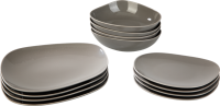 Villeroy & Boch, Organic Taupe Starter Teller Set 12tlg.