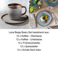 Villeroy & Boch, Lave Beige, Basic-Set 60 pcs.