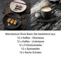 Villeroy & Boch, Manufacture Rock, Basic-set 36 pcs.