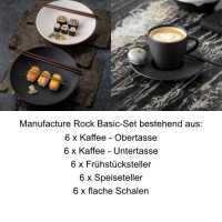 Villeroy & Boch, Manufacture Rock, Basic-Set 6 pcs.