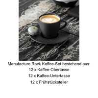 Villeroy & Boch, Manufacture Rock, Kaffee-Set 12 Pers.