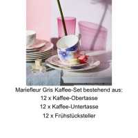 Villeroy & Boch, Mariefleur Gris Basic, Kaffee-Set 12 Pers.