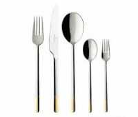 Villeroy & Boch, Ella partly gold-plated, cutlery set 30pcs.